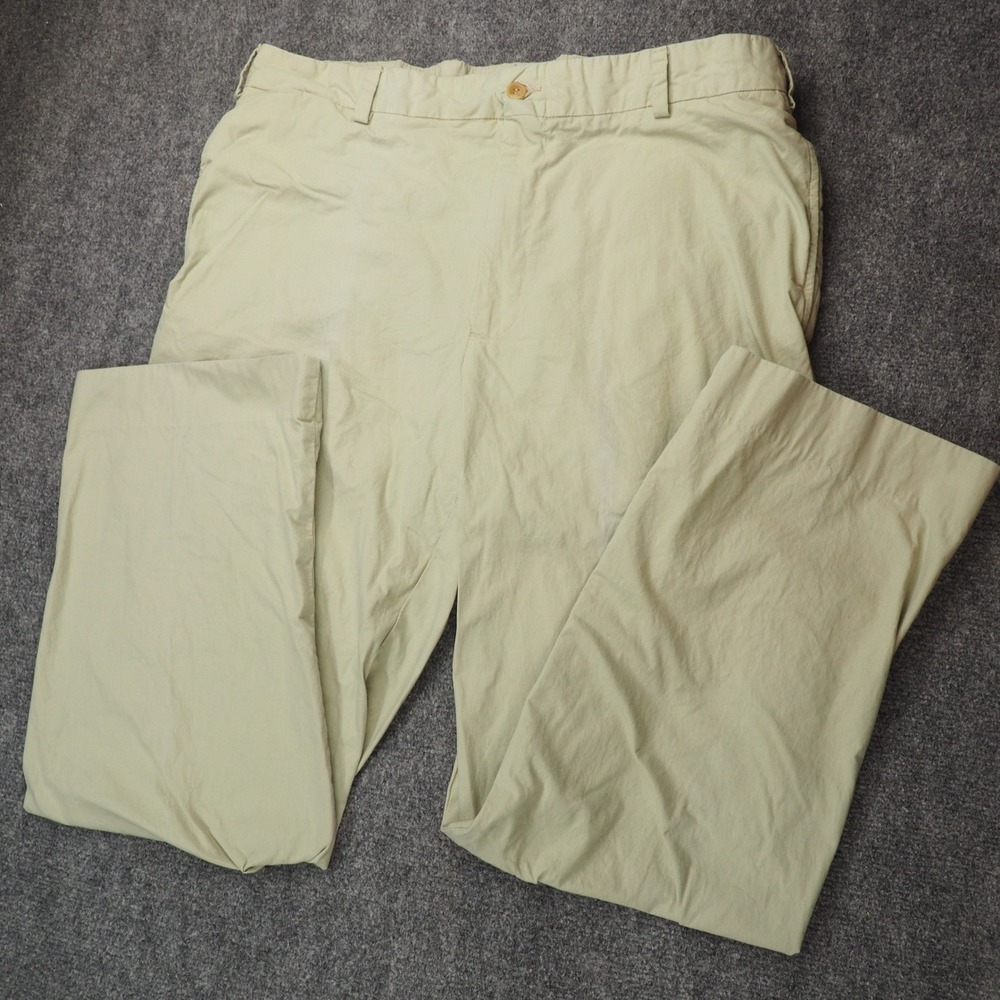 Bills Khakis Pants Mens 37x30 Classic Fit Green Heritage Preppy USA FLAW